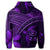 Hawaiian Turtle Plumeria Kakau Polynesian Quilt Hoodie Neo Purple - Polynesian Pride