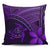 Hawaiian Turtle Plumeria Kakau Polynesian Quilt Pillow Covers Neo Purple AH Pillow Covers Black - Polynesian Pride