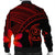 Hawaiian Turtle Plumeria Kakau Polynesian Quilt Bomber Jacket Neo Red AH - Polynesian Pride