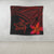 Hawaiian Turtle Plumeria Kakau Polynesian Quilt Tapestry Neo Red AH - Polynesian Pride