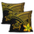 Hawaiian Turtle Plumeria Kakau Polynesian Quilt Pillow Covers Neo Yellow AH - Polynesian Pride