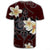 Hawaiian Turtle Plumeria Polynesian T Shirt Red AH - Polynesian Pride