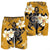 Hawaiian Turtle Plumeria Polynesian Men's Shorts Yellow - AH - Polynesian Pride