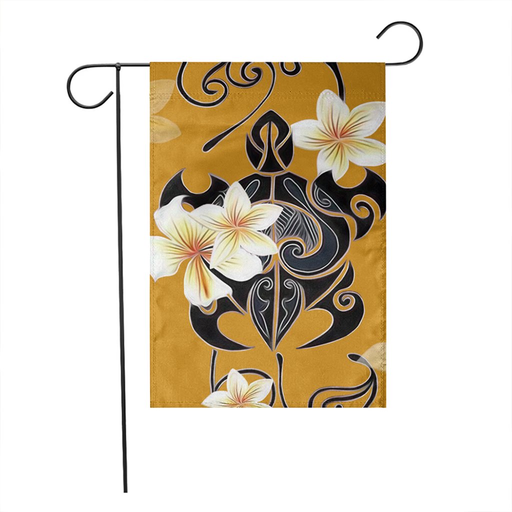 Hawaiian Turtle Plumeria Polynesian Flag Yellow - AH - Polynesian Pride