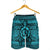 Hawaiian Turtle Polynesian Tribal Men's Shorts Blue AH - Polynesian Pride