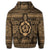 Hawaiian Turtle Polyensian Tribal Hoodie Gold - Polynesian Pride