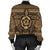 Hawaiian Turtle Polynesian Tribal Bomber Jacket Gold AH - Polynesian Pride