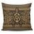 Hawaiian Turtle Polynesian Tribal Pillow Covers Gold AH Pillow Covers Black - Polynesian Pride