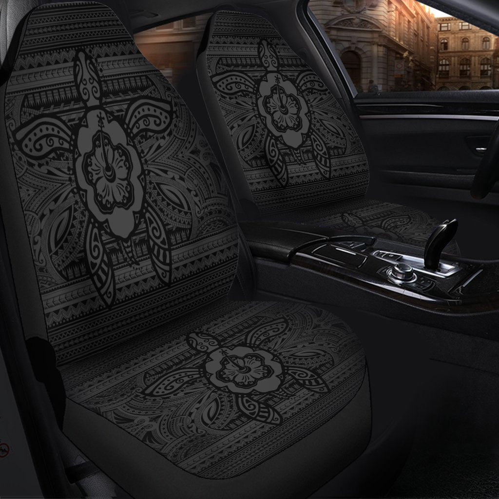 Hawaiian Turtle Polynesian Tribal Car Seat Covers Gray AH - Polynesian Pride