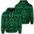 Hawaiian Turtle Polyensian Tribal Hoodie Green Unisex Art - Polynesian Pride