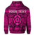 Custom Hawaiian Turtle Polyensian Tribal Hoodie Pink - Polynesian Pride