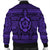 Hawaiian Turtle Polynesian Tribal Bomber Jacket Purple AH - Polynesian Pride