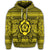 Hawaiian Turtle Polyensian Tribal Hoodie Yellow - Polynesian Pride