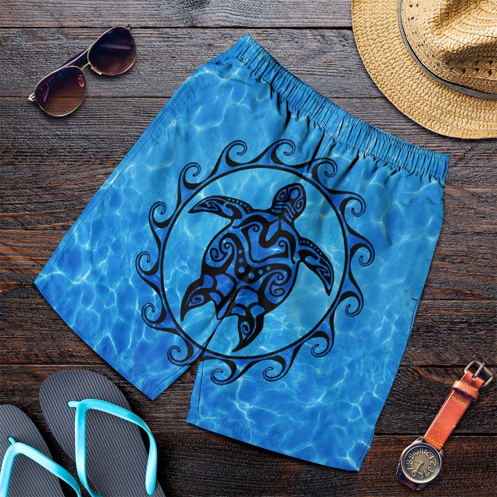 Hawaiian Turtle Polynesia Under The Sea Men's Shorts - AH Art - Polynesian Pride