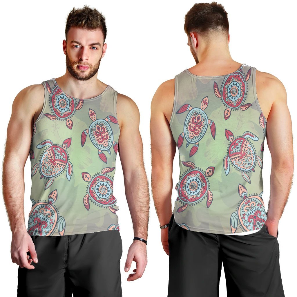 Hawaiian Turtle Polynesian Tank Top - AH - Polynesian Pride