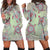 Hawaiian Turtle Polynesian Hoodie Dress - AH Black - Polynesian Pride