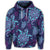 Hawaiian Turtle Polynesian Neon Hoodie - Polynesian Pride