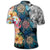 Hawaiian Turtle Swimming Wave Plumeria Hibiscus Polynesian Polo Shirt Garden Style - Polynesian Pride