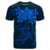 Hawaiian Turtles Hibiscus Plumeria Polynesian T Shirt Blue AH - Polynesian Pride