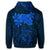 Hawaiian Turtles Hibiscus Plumeria Polynesian Hoodie Blue - Polynesian Pride