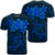 Hawaiian Turtles Hibiscus Plumeria Polynesian T Shirt Blue AH Unisex Black - Polynesian Pride