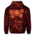 Hawaiian Turtles Hibiscus Plumeria Polynesian Hoodie Red - Polynesian Pride