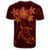 Hawaiian Turtles Hibiscus Plumeria Polynesian T Shirt Red AH - Polynesian Pride