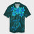 Hawaiian Turtles Hibiscus Plumeria Polynesian Hawaiian Shirt - Turquoise - AH Unisex Black - Polynesian Pride