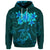 Custom Hawaiian Turtles Hibiscus Plumeria Polynesian Hoodie Turquoise - Polynesian Pride