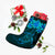 Hawaiian Turtles Hibiscus Plumeria Polynesian Christmas Stocking - Turquoise - AH - Polynesian Pride