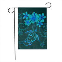 Hawaiian Turtles Hibiscus Plumeria Polynesian Flag - Turquoise - AH - Polynesian Pride