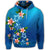 Hawaiian Tuttle and Plumeria Flower In The Sea Polynesian Hoodie - Polynesian Pride