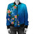 Hawaiian Tuttle And Plumeria Flower In The Sea Polynesian Bomber Jacket - AH - Polynesian Pride