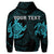 Custom Hawaiian Two Turtle Polynesian Hoodie Blue - Polynesian Pride