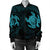 Hawaiian Two Turtle Polynesian Bomber Jacket Blue AH - Polynesian Pride