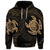 Custom Hawaiian Two Turtle Polynesian Hoodie Gold - Polynesian Pride