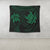 Hawaiian Two Turtle Polynesian Tapestry Green AH - Polynesian Pride