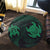 Hawaiian Two Turtle Polynesian Round Carpet Green AH - Polynesian Pride