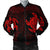 Hawaiian Two Turtle Polynesian Bomber Jacket Red AH Black Unisex - Polynesian Pride