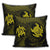 Hawaiian Two Turtle Polynesian Pillow Covers Yellow AH - Polynesian Pride