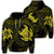 Hawaiian Two Turtle Polynesian Hoodie Yellow Unisex Art - Polynesian Pride