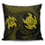 Hawaiian Two Turtle Polynesian Pillow Covers Yellow AH Pillow Covers Black - Polynesian Pride