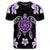 Hawaiian Violet Turtle Plumeria T Shirt AH - Polynesian Pride