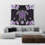 Hawaiian Violet Turtle Plumeria Tapestry AH - Polynesian Pride