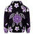 Hawaiian Violet Turtle Plumeria Hoodie - Polynesian Pride