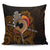 Hawaiian Warrior Helmet Kanaka Polynesian Pillow Covers - AH Pillow Covers Black - Polynesian Pride