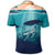 Hawaiian Whale and Turtle In Sunset Polynesian Polo Shirt - Polynesian Pride