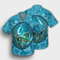 Hawaiian Whirlpool Turtle Polynesian Hawaiian Shirt - AH - Polynesian Pride