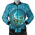 Hawaiian Whirlpool Turtle Polynesian Bomber Jacket - AH Black Unisex - Polynesian Pride