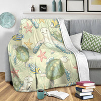 Hawaiian World Animals In Sea Premium Blankets - AH - Polynesian Pride